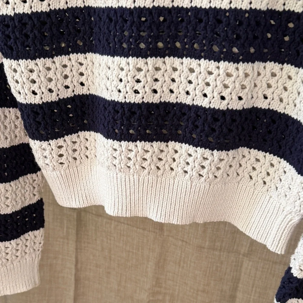 Universal Thread Striped Nautical Old Money Sweater | Size M - Picture 8 of 11
